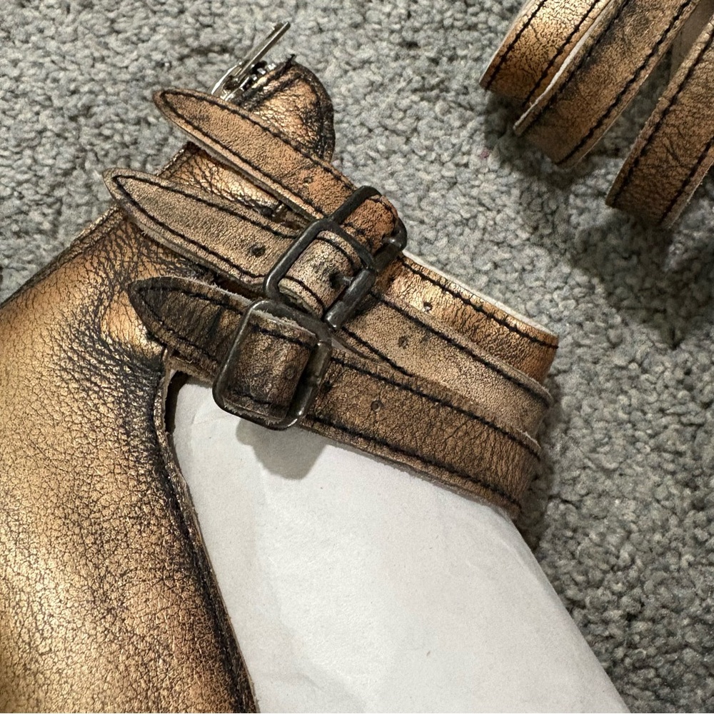 Freebird New In Box Randi Leather Buckles Shoes In Bronze Size 11 RARE Color - Picture 12 of 16